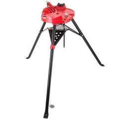 Uimoso 6″ Tripod Pipe Chain Vise Stand w/ Foldable Steel Legs & Rubber Mounts