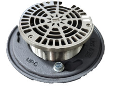 SIOUX CHIEF 862-235SR Adjustable Floor Drain Round Cast Iron Grate