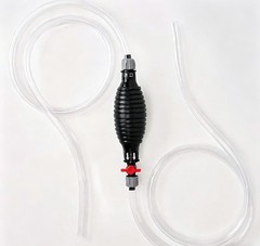 9.8Ft Siphon Hose Transfer Hand Pump With Flow Valve For Gasoline Oil Water Fuel