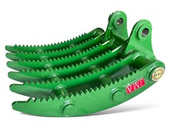 JMA 24in Mini Excavator Root Rake 4.5-6.5 Ton 45mm Pin-On Land Clearing Grapple