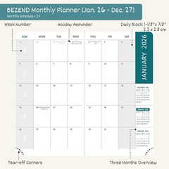 Pocket Monthly Planner 2026-2027 3.5″ x 6.5″ 2 Calendar Book for Purse with …