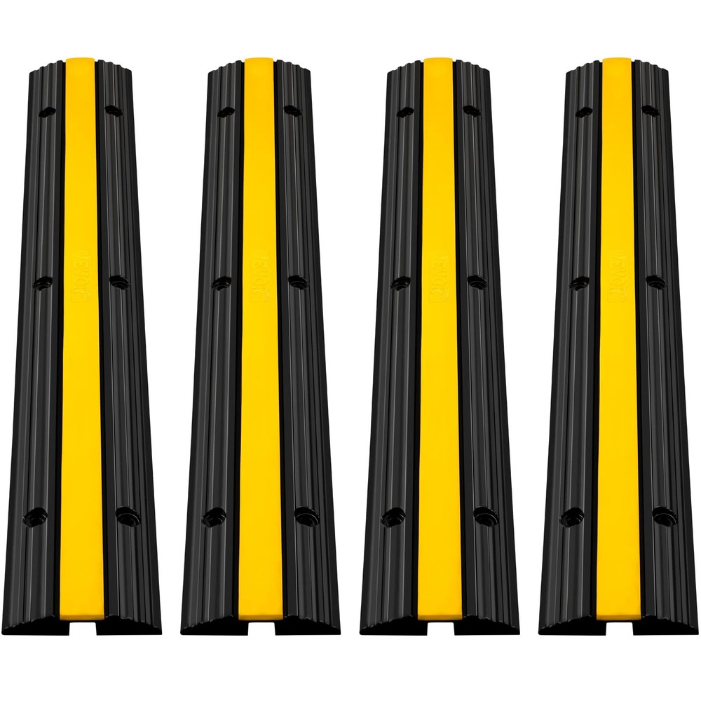 VEVOR 4×1-Channel Truck 39.4″ x 5.9″ x 1.18″ Cable Bridge Cable-Protector Cable