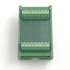 5cm x 7cm Double Side Prototype PCB Universal Test Board with Din Rail Mounted