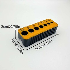 Time-Saving Easy-To-Use Compact Modern Stable 2Pcs Plastic Metric Drilling Guide