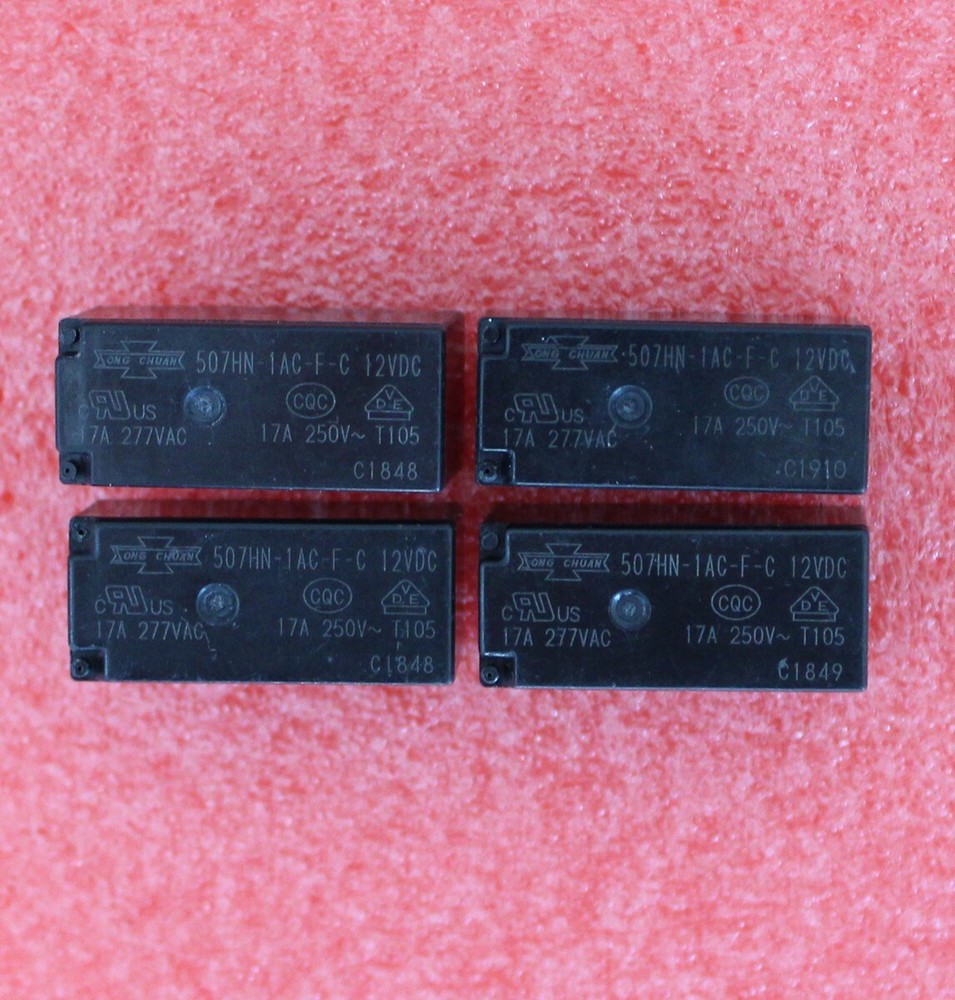 4pcs For SongChuan 507HN-1AC-F-C 888HN-1AC-F-C Power Relay 12VDC 6Pin 17A 277VAC