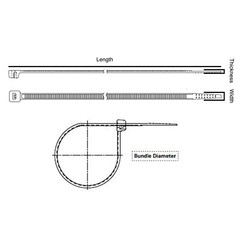 Electriduct Heavy Duty Nylon Zip Cable Ties 120 lbs | 175 lbs | 250 lbs Options