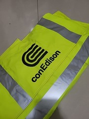 RARE Vintage Con Edison NYC New York Lineman Raincoat Safety Jacket USA MADE