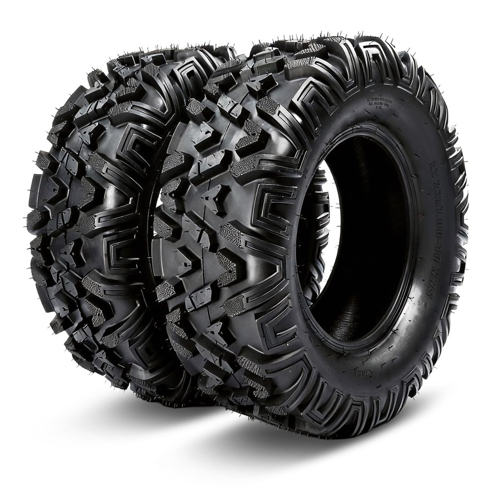 Set of 2 23×7-10 ATV UTV Tires All-Terrain Mud 4-Ply Non-Directional Tubeless