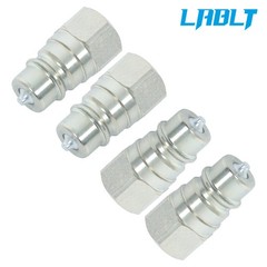 LABLT 4× AW32184 Male Hydraulic Quick Coupler Plug For John Deere 1023 1025