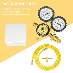 Nitrogen Regulator, 0-800 PSI, 0-4000PSI Output Pressure,CGA580 Inlet Connection