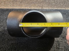 Standard Carbon Steel Butt Weld Reducing Tee 6 in. x 6 in. x 4 in. ASTM A234 WPB