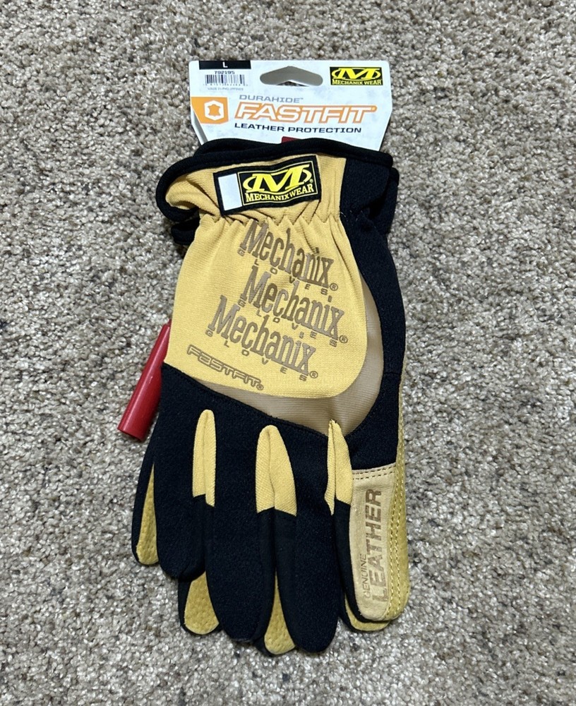Mechanix Wear Durahide Fastfit Leather Protection Gloves Size L Brand New 792195