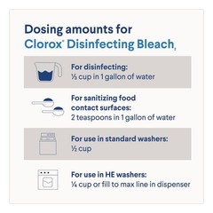 Clorox 32263 81 oz. Bottle Concentrated Regular Disinfecting Bleach (6/CT) New