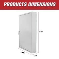 Key Box Wall Mount 200 Position Metal Valet Key Cabinet Lock Box w/ Tags
