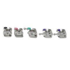Dental Orthodontic Brackets Metal Roth MBT 018 022 345 Hook Mini Braces MIM Twin