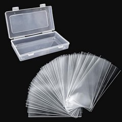 100 Pack Acid Free Paper Money Sleeves With Storage Case Dollar Bill Holders US