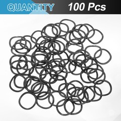 100Pcs 0.71″x0.55″x0.01″ Iron Wave Spring Washer Black