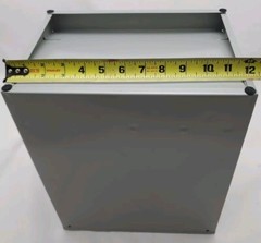 Horizontal Heavy Duty Metal Grey 6 Slot Desk / Wall File Tray ~New
