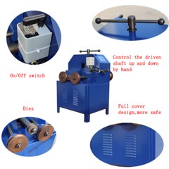 1 PC Multi-Function Pipe Bender Roller 9 Round /Square Dies Tube Bending Machine
