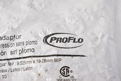 PROFLO LF Compression Adaptor 3/8 X 3/4 MIP Brass Fittings 10 Pack PFXMCUCFN