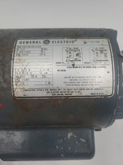 GE General Electric 1/2 HP Electric Motor 3450 RPM 115V/230 48 Frame 5KC36JN124A