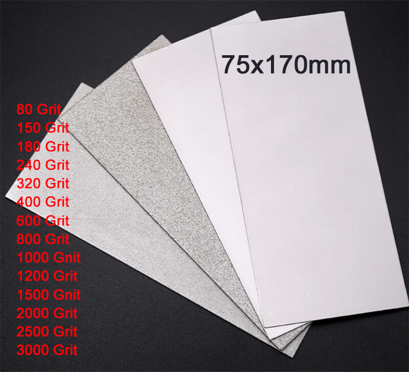 Square Diamond Grinding Sharpening Plate 170*75mm Whetstone Stone 80-3000 Grit