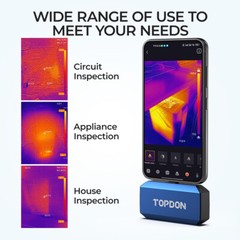 Topdon TC001 Plus Thermal Camera for Android, 256 x 192 IR High Resolution