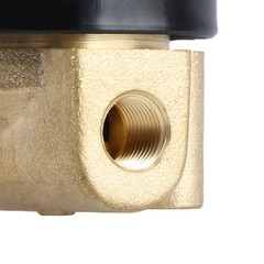 U. S. Solid 1/8″ 12V DC Brass Electric Solenoid Valve Normally Closed NBR