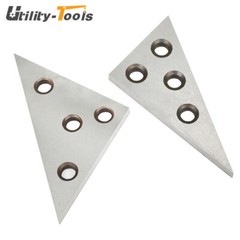 2Pcs 45 45 90 Degree Angle Blocks 30 60 90 Degree Angle Machinist Plate 0.0001″
