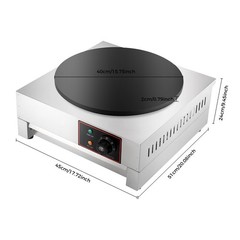 16″ Commercial Electric Crepe Maker Pancake Machine Big Hotplate Non Stick 1700W