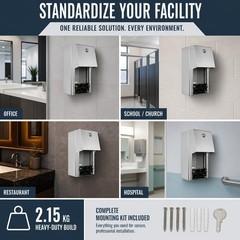 Commercial Toilet Paper Dispenser – 304 Stainless Steel Double Roll Holder – …