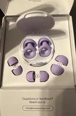 Loop Quiet 2 Ear Plugs, Ultra-Comfy Reusable Noise-Reducing Earplugs – Violet