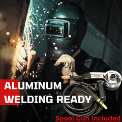 MIG Welder Lotos MIG175 220-Volt 175 Amp MIG Flux-Core Welder & Spool Gun New