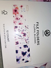 U Brand Floral Blooms Letter Folder – 12 Count – 8.5 X 11 in