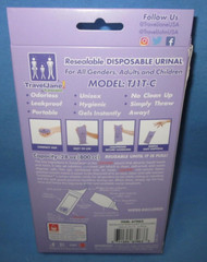 a box of 6 ~ TravelJane Disposable Urinals by TravelJohn ~ unisex, Adults, Kids