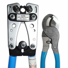 Wire Crimper and Cable Cutter for 0, 1, 2, 4, 6, 8, 10 AWG – Cable Lug Crimping