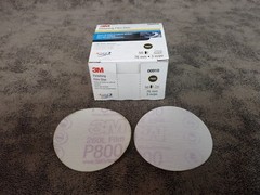 Box of 50 NEW 3M 00910 Hookit 260L Finishing Film Discs 3″ P800 Grit (G42)