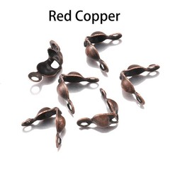 100-200pcs Connector Clasp Fitting 4*7mm Ball Chain Calotte End Crimps Beads Con