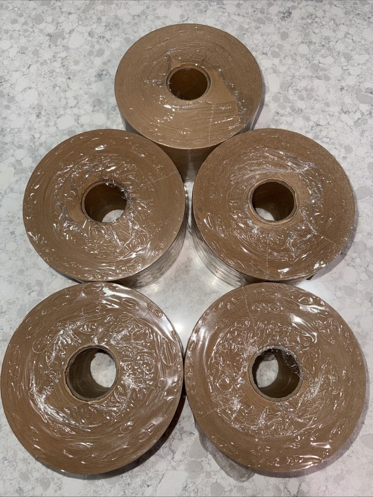 2.75 x 375 Feet Brown Packing Tape Gummed XFasten Paper Mailing Sealing 5 Rolls