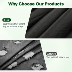 Tractor Cover Waterproof Heavy Duty, 600D Oxford Cloth with Air Vents, Tracto…
