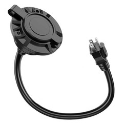 Universal 5-in-1 Outdoor Power Outlet 20A 125V RV Shore Power Receptacle Outlet