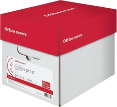 Office Depot Copy Print Paper 20 lb 8.5 x 11 Case of 5 Reams 2500 Sheets