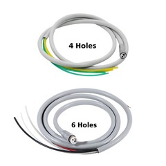 Dent High Speed Handpiece Tubing Hose Midwest 4 Hole Fiber Optic 6 Pin 2 Holes