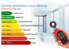 ​UNI-T UT383 Digital Luxmeter Tragbare Photometer Belichtungsmesser 200.000 LUX