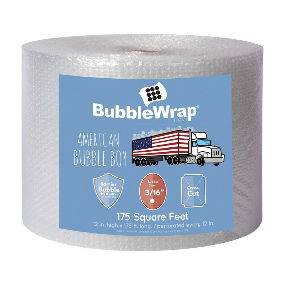 Bubble Wrap Roll 175ft 3/16 Perforated Cushioning Small Bubble Wrap Sheets 175ft