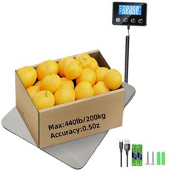 440LB Heavy Duty Digital Postal Parcel Scales Platform Postage Shipping Weighing