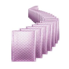 Mix Your Color 50 Matte Metallic Bubble Padded Envelopes Mailers #0 6.5″ x 10″