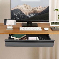 22” Black Space Saver Sliding Under Desk Storage Drawer Pull-out Drawer
