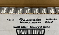 50 Swift Kick™ CD/DVD/Blu-Ray Cases Lever Eject Disk 5 Pack Sealed 10 Packs=50