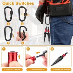 2PC Swaging Tube Expander Tool Drill Bit Set Air Conditioner Copper Pipe Flaring